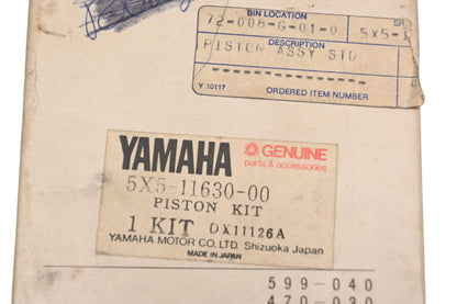 New OEM Yamaha 5X5-11630-00-00 Piston Kit NOS