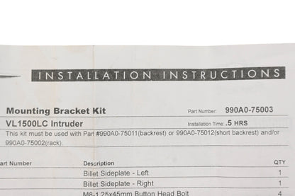 New OEM Suzuki 990A0-75003 Mounting Bracket Kit NOS