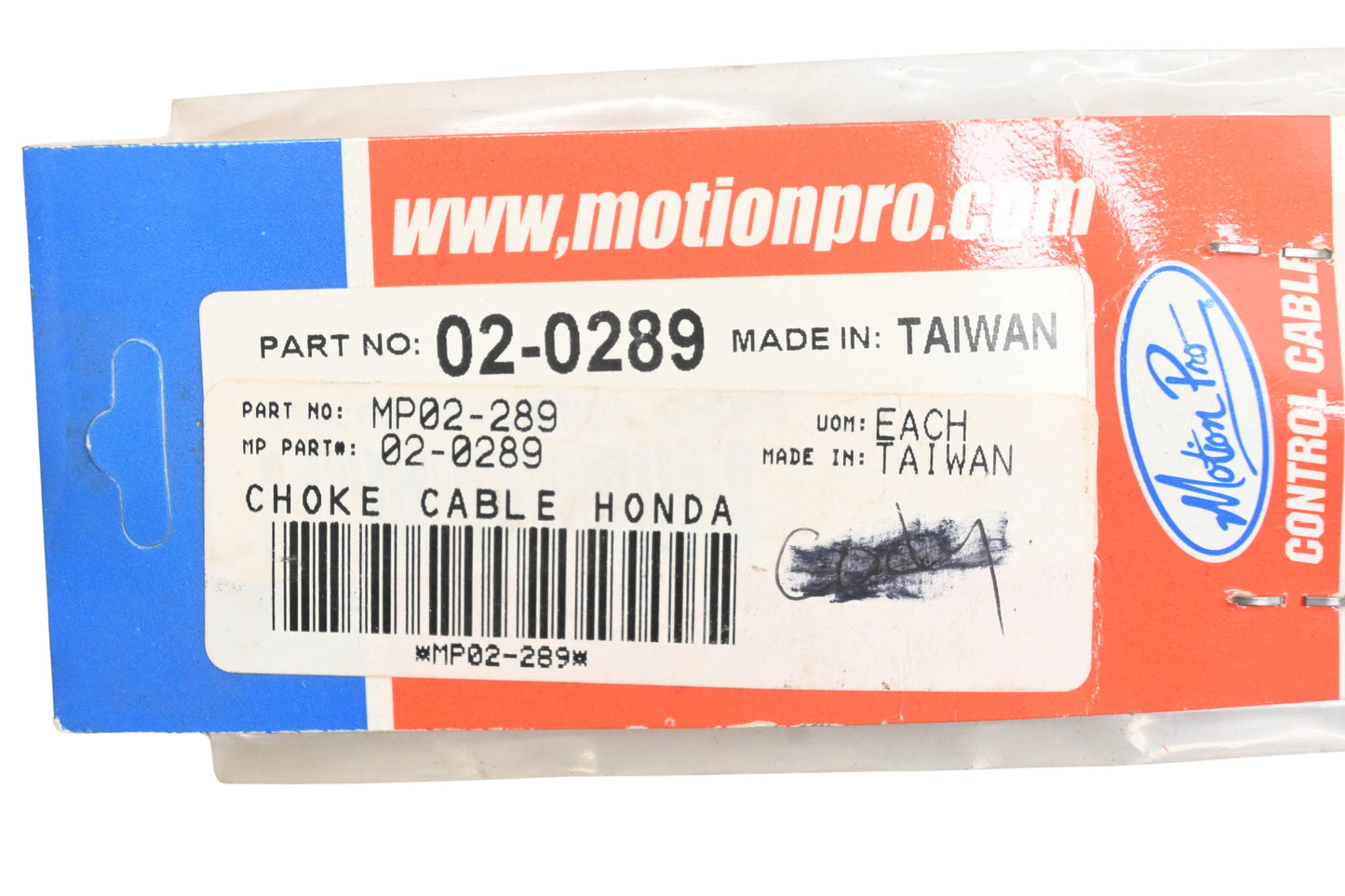 Motion Pro 02-0289, MP02-289 Choke Cable NOS