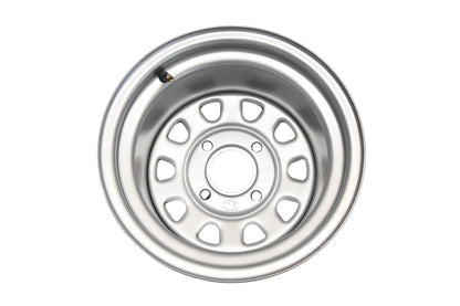 ITP 1225544032, D12R411 Silver Delta Steel Wheel 12x7 2+5 4/110 NOS
