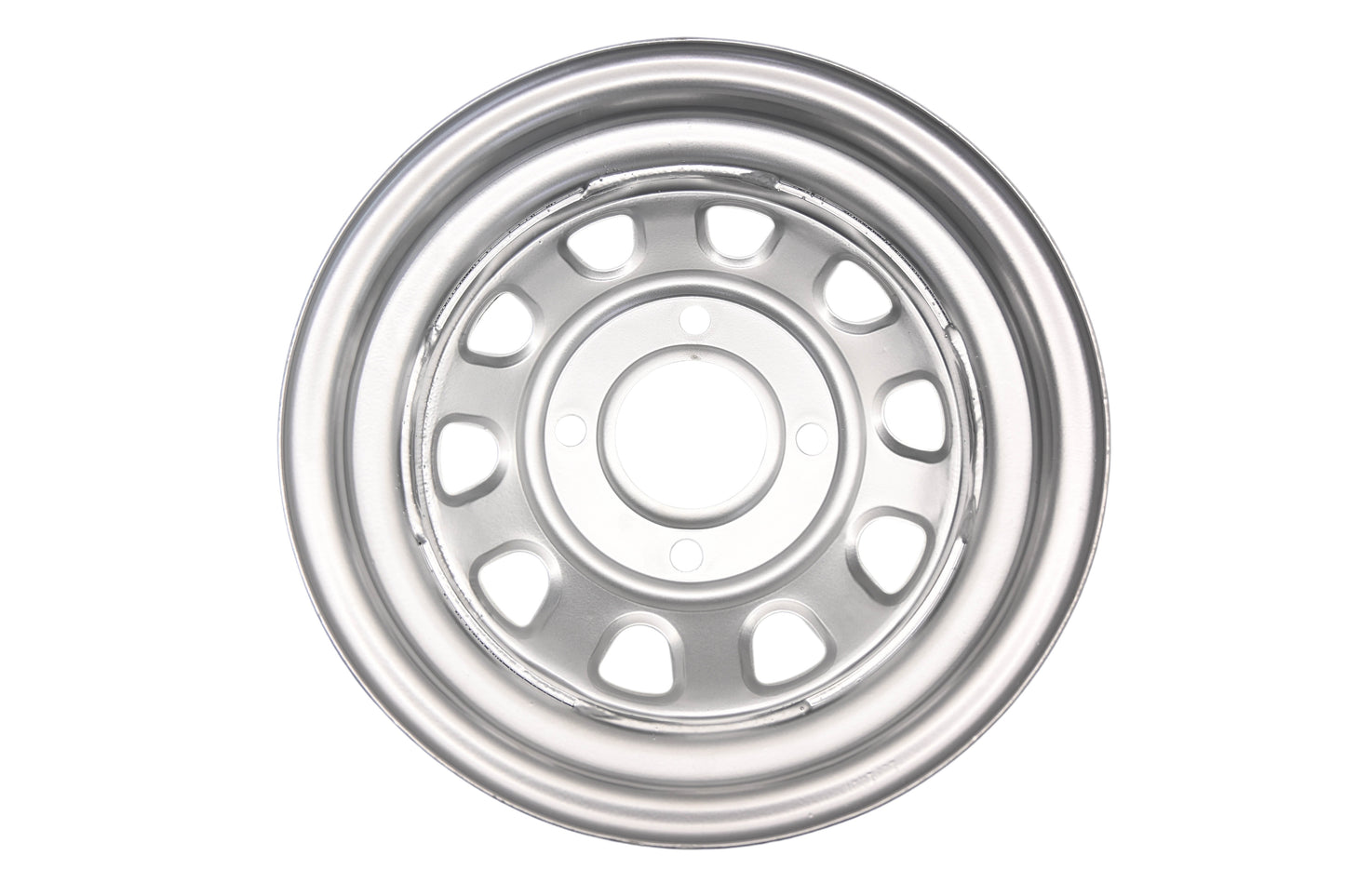 ITP 1225544032, D12R411 Silver Delta Steel Wheel 12x7 2+5 4/110 NOS