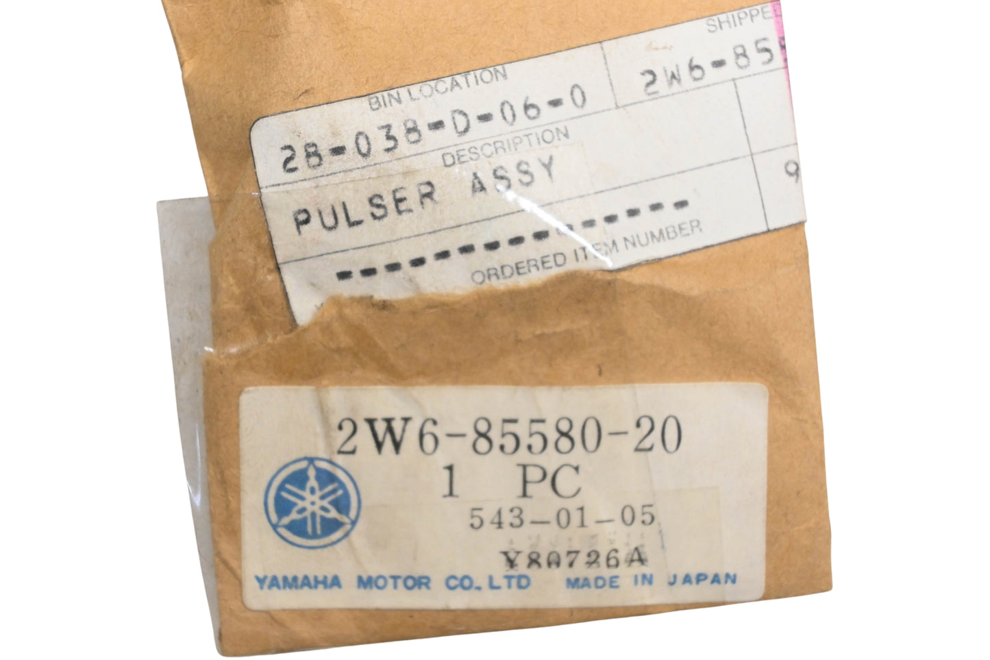 New OEM Yamaha 2W6-85580-20-00 Pulser Coil Assembly NOS