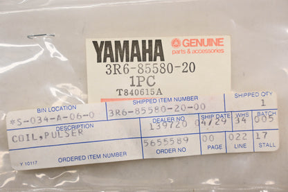 New OEM Yamaha 3R6-85580-20-00 Pulser Coil Assembly NOS