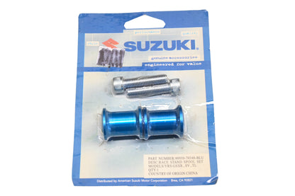 New OEM Suzuki 99950-70348-BLU Blue Race Stand Spool Kit NOS
