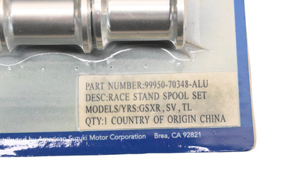New OEM Suzuki 99950-70348-ALU Aluminum Race Stand Spool Kit NOS