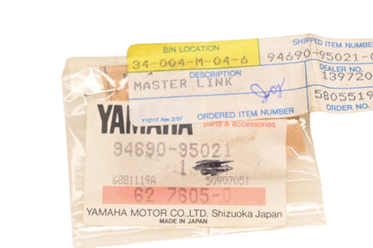 New OEM Yamaha 94690-95021-00 Chain Master Link Joint Kit NOS