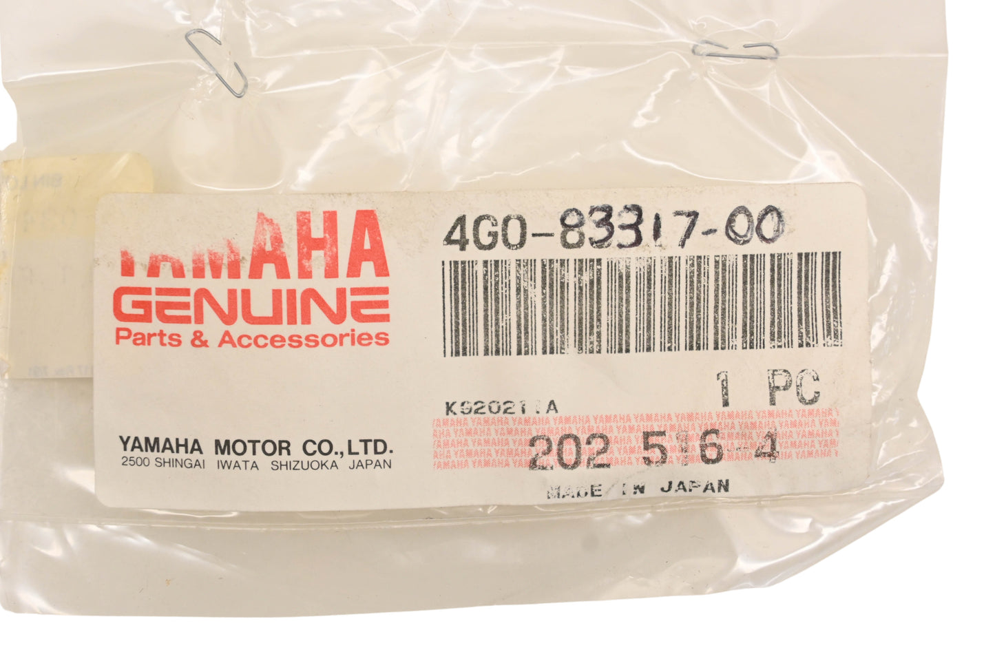 New OEM Yamaha 4G0-83317-00-00 Flasher Mount Bolt NOS