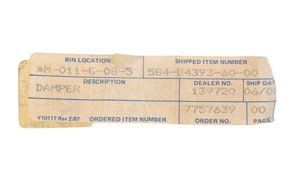 New OEM Yamaha 584-84393-60-00 Damper NOS