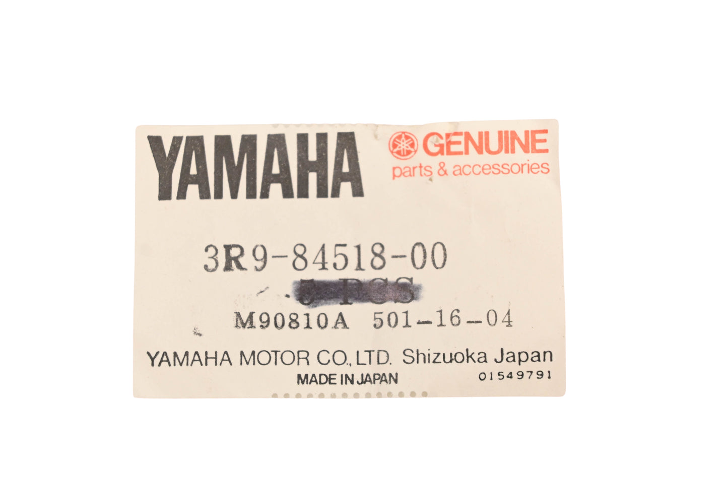 New OEM Yamaha 3R9-84518-00-00 Grommet NOS