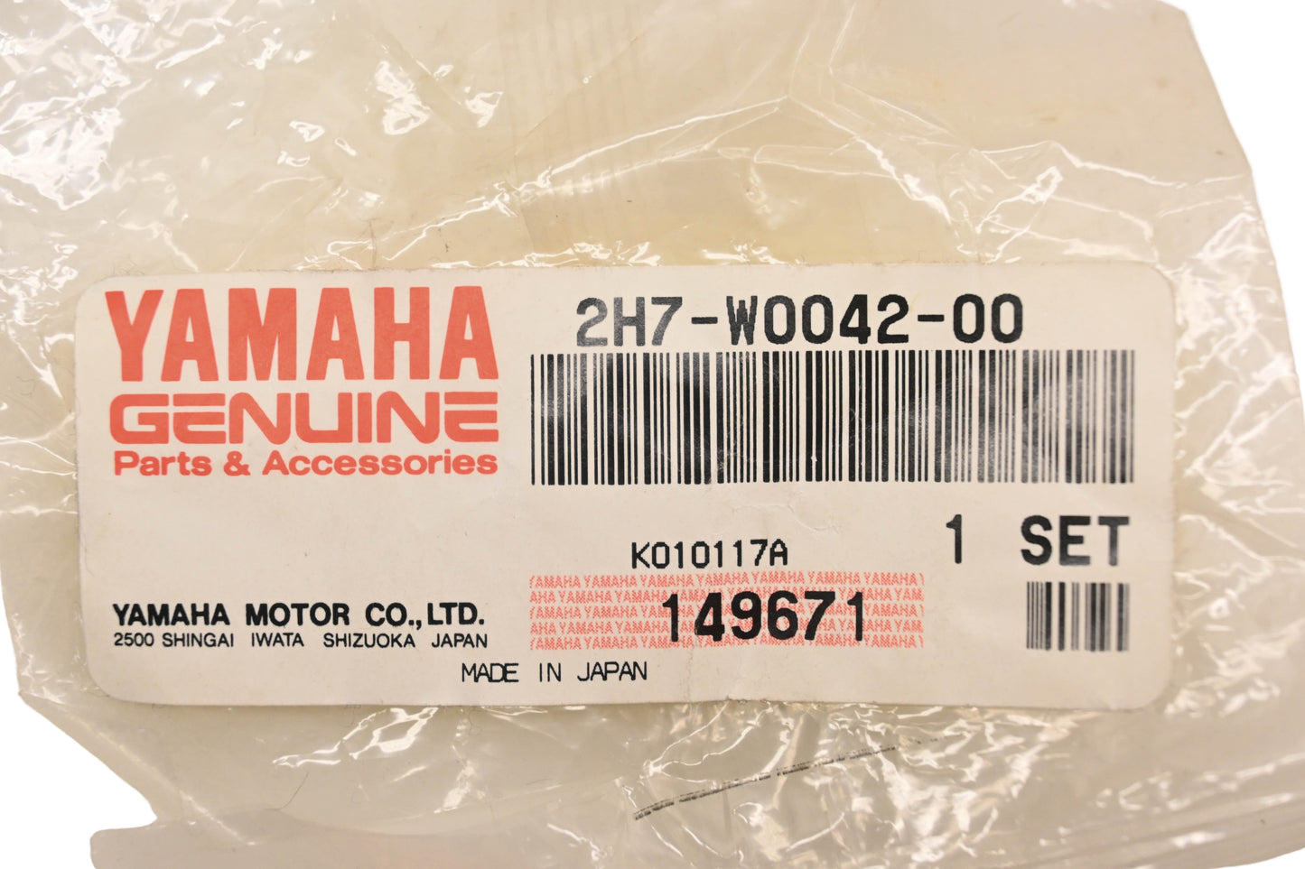 New OEM Yamaha 2H7-W0042-00-00 Master Cylinder Rebuild Kit NOS