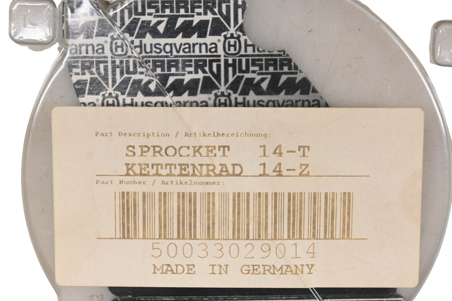New OEM KTM 50033029014 Sprocket 14T NOS