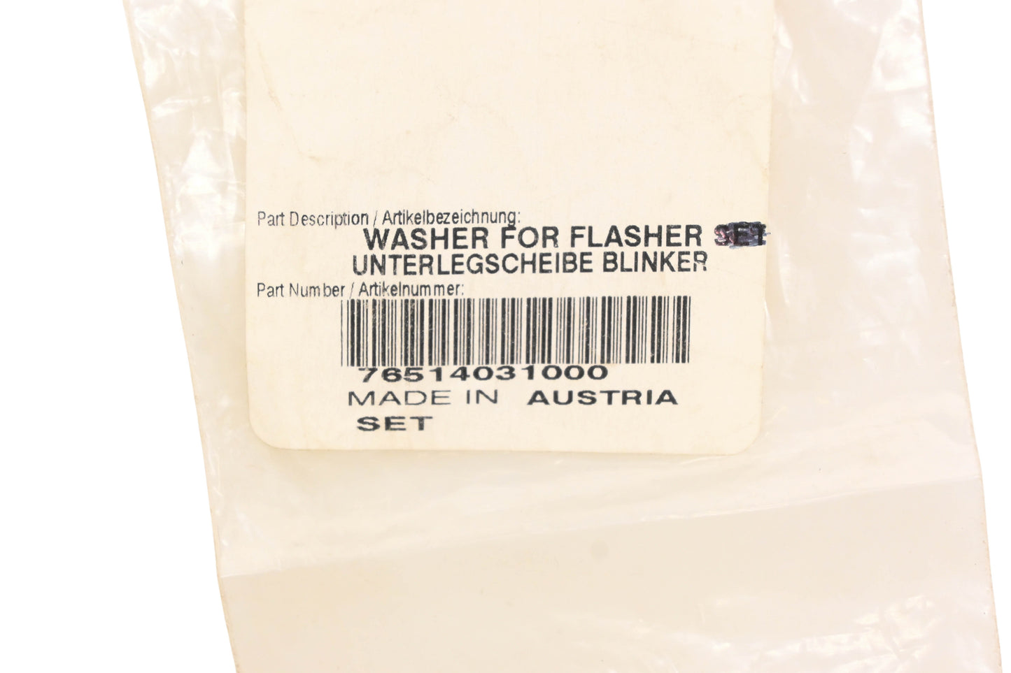 New OEM KTM 76514031000 Flasher Washer NOS