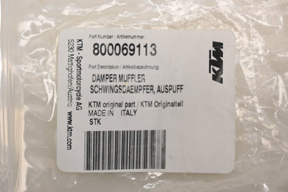 New OEM KTM 800069113 Muffler Damper NOS