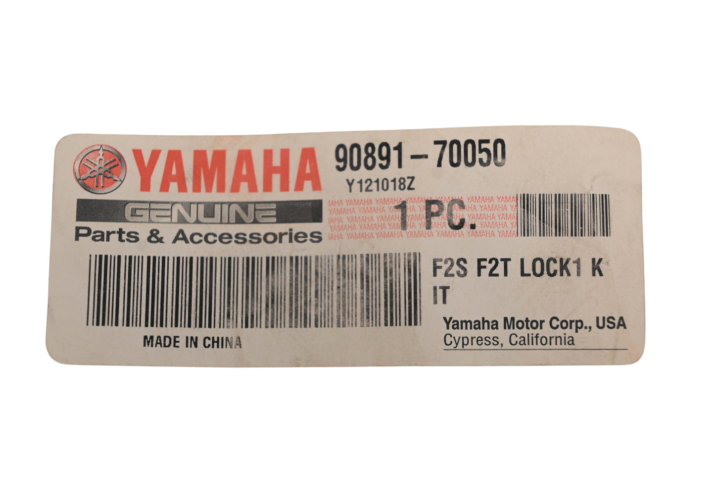 New OEM Yamaha 90891-70050-00 Lock Cover Kit NOS