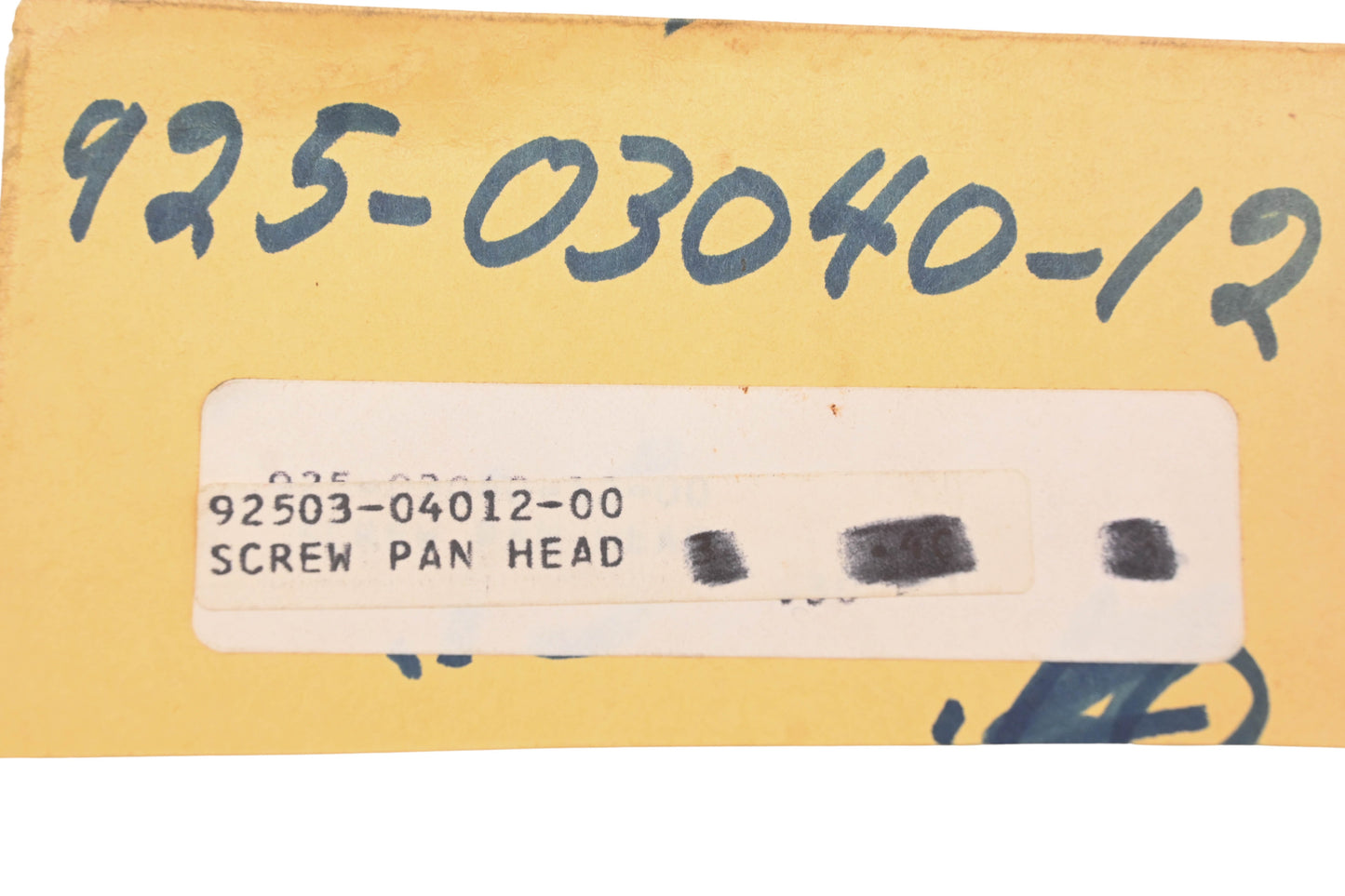 New OEM Yamaha 92503-04012-00 Panhead Screw NOS