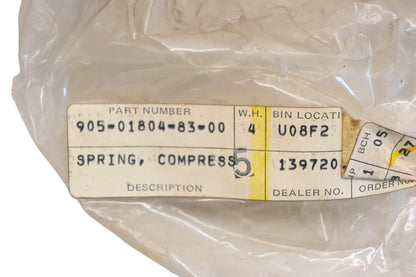 New OEM Yamaha 90501-80483-00 Yellow Compression Spring NOS