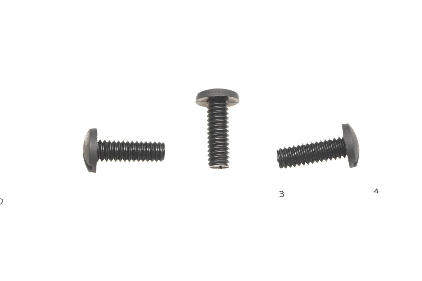 New OEM Yamaha ABA-4X701-11-01 Black Plastic Screws Qty 3 NOS