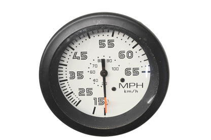 Teleflex 29513 Speedometer 0-65mph White Face Gauge