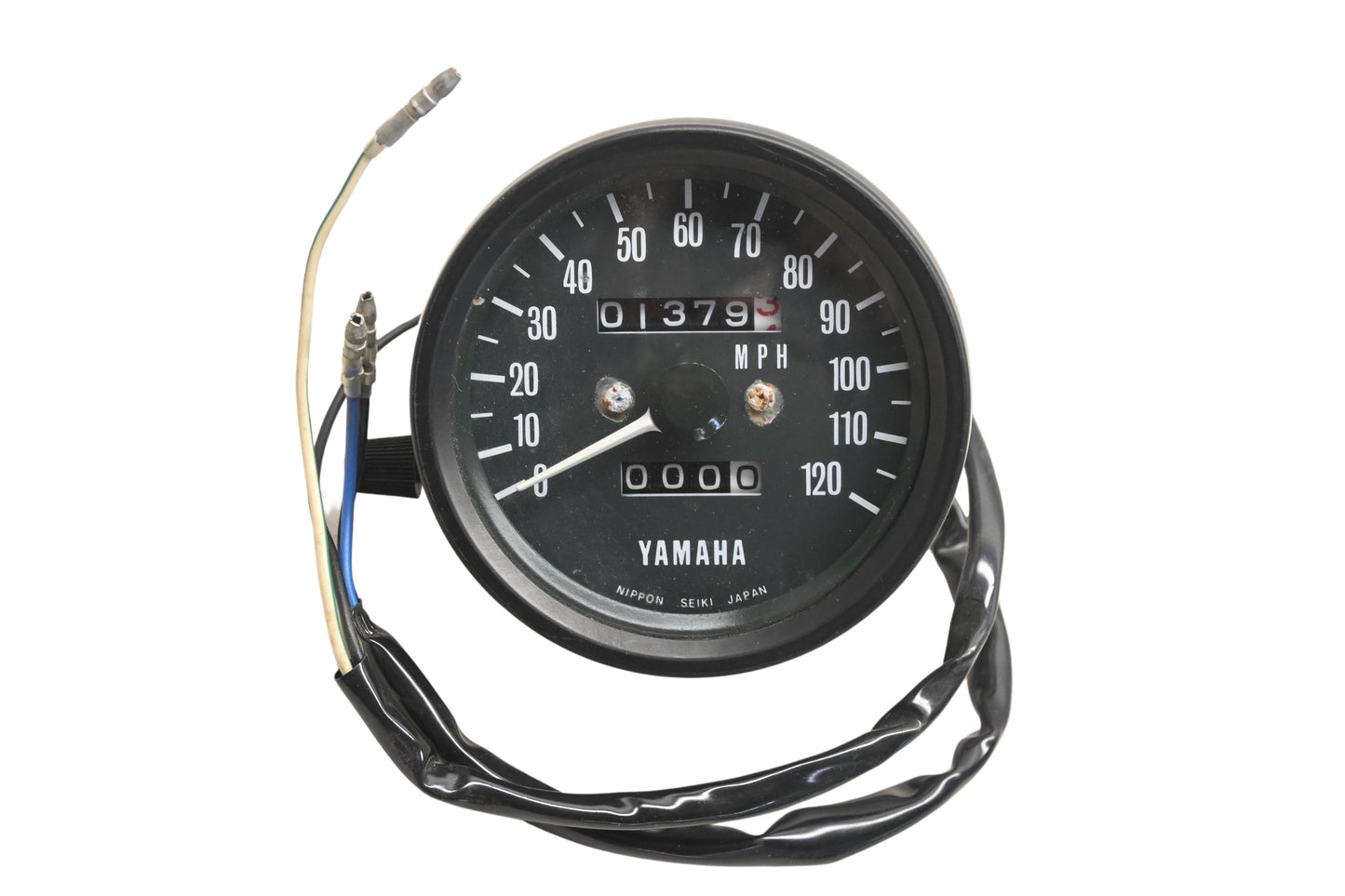 OEM Yamaha 360-73570-43-00 Speedometer 0-120mph Black Face Gauge