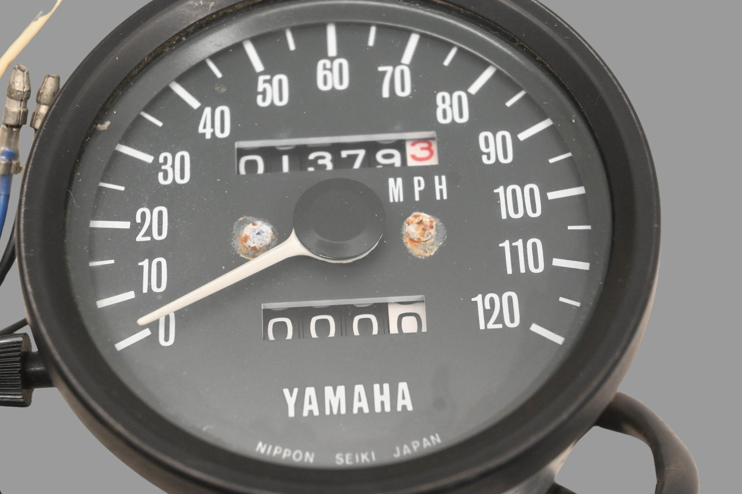 OEM Yamaha 360-73570-43-00 Speedometer 0-120mph Black Face Gauge