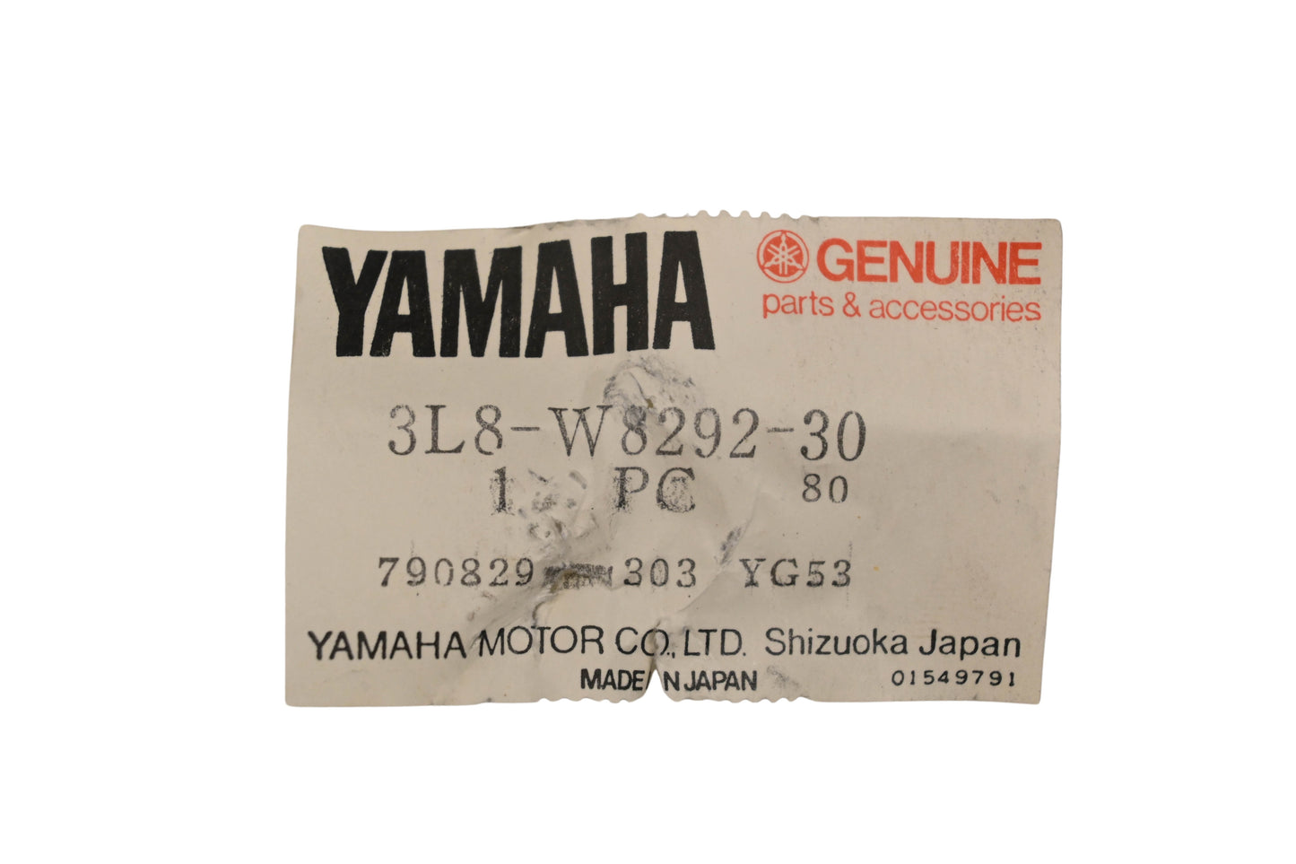 New OEM Yamaha 3L8-W8292-30-00 Righthand Lever Holder Assembly NOS