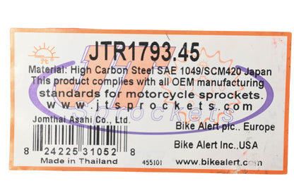 JT Sprockets JTR1793-45 Sprocket 45T