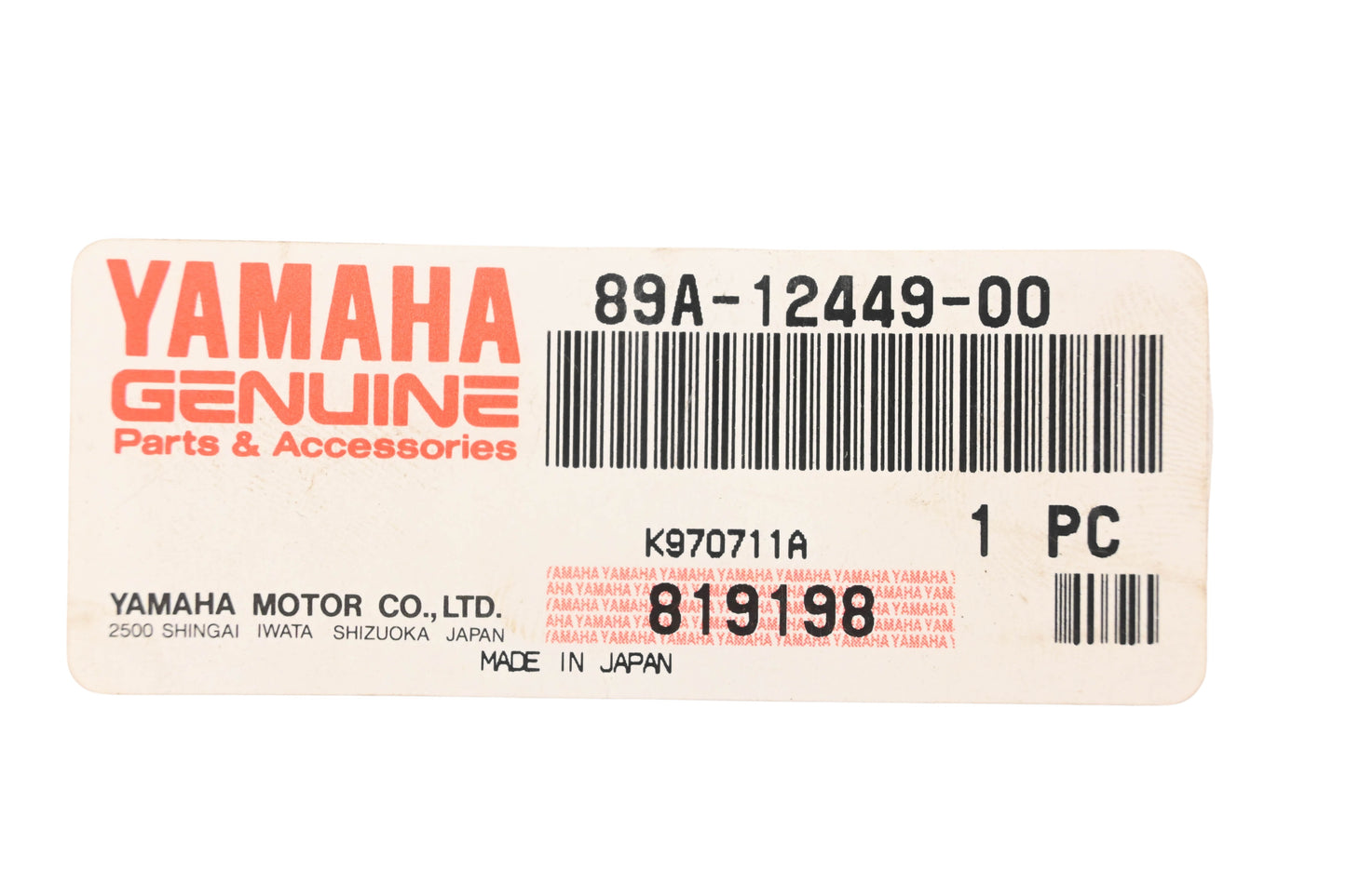 New OEM Yamaha 89A-12449-00-00 Water Pump Gasket NOS