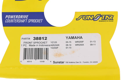 Sunstar 38812 Front Sprocket 12T NOS