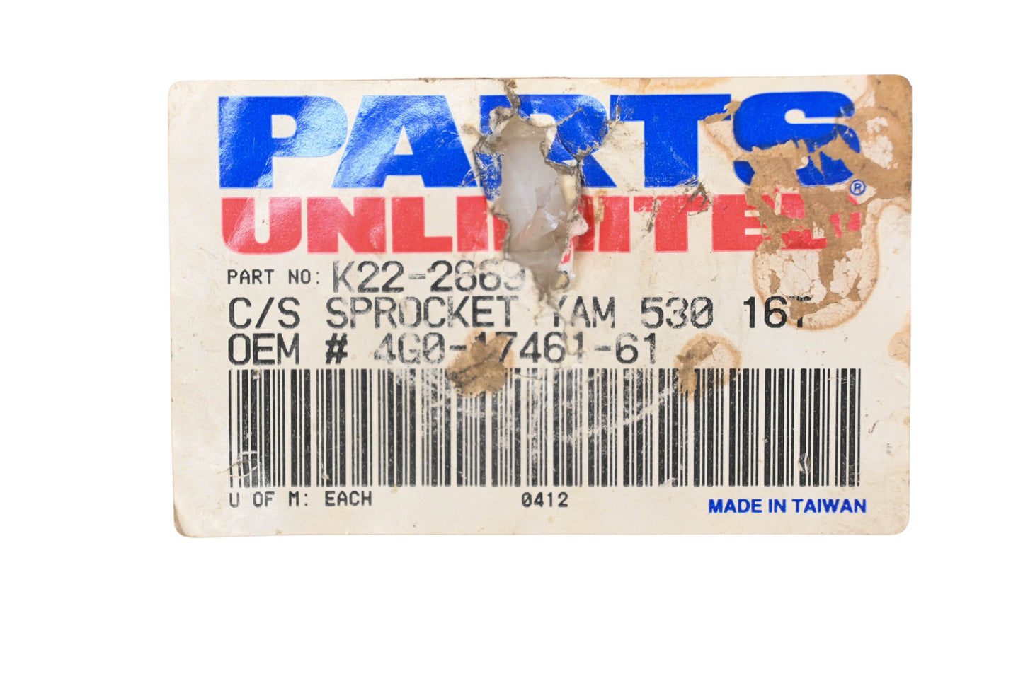 Parts Unlimited K22-2669, 4G0-17461-61-00 Front Sprocket 16T NOS