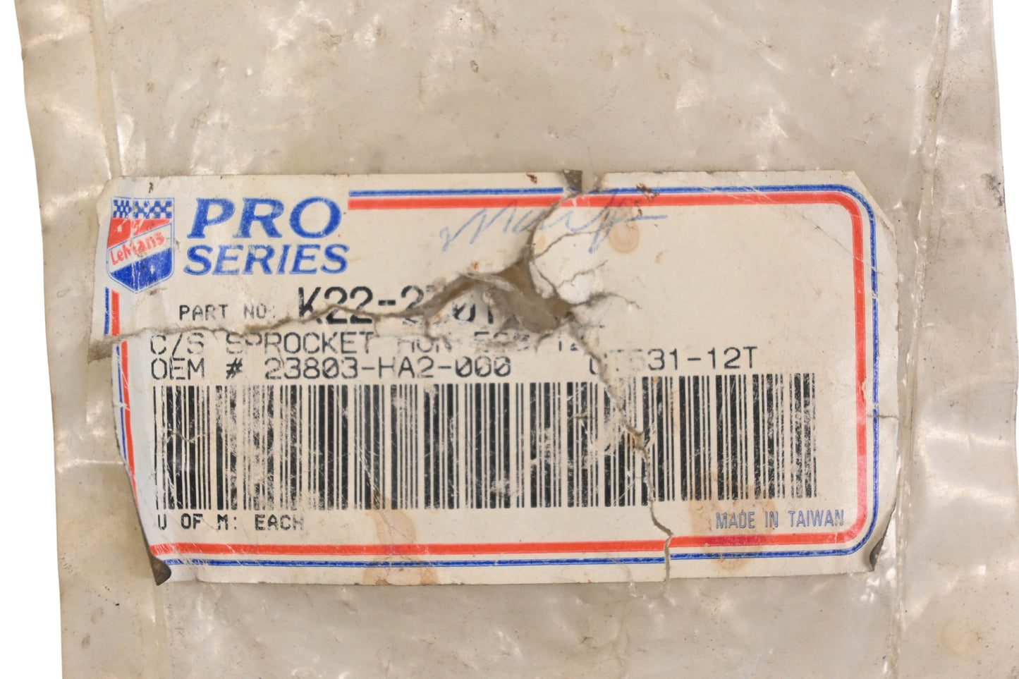 LeMans 23803-HA2-000 Sprocket 12T NOS
