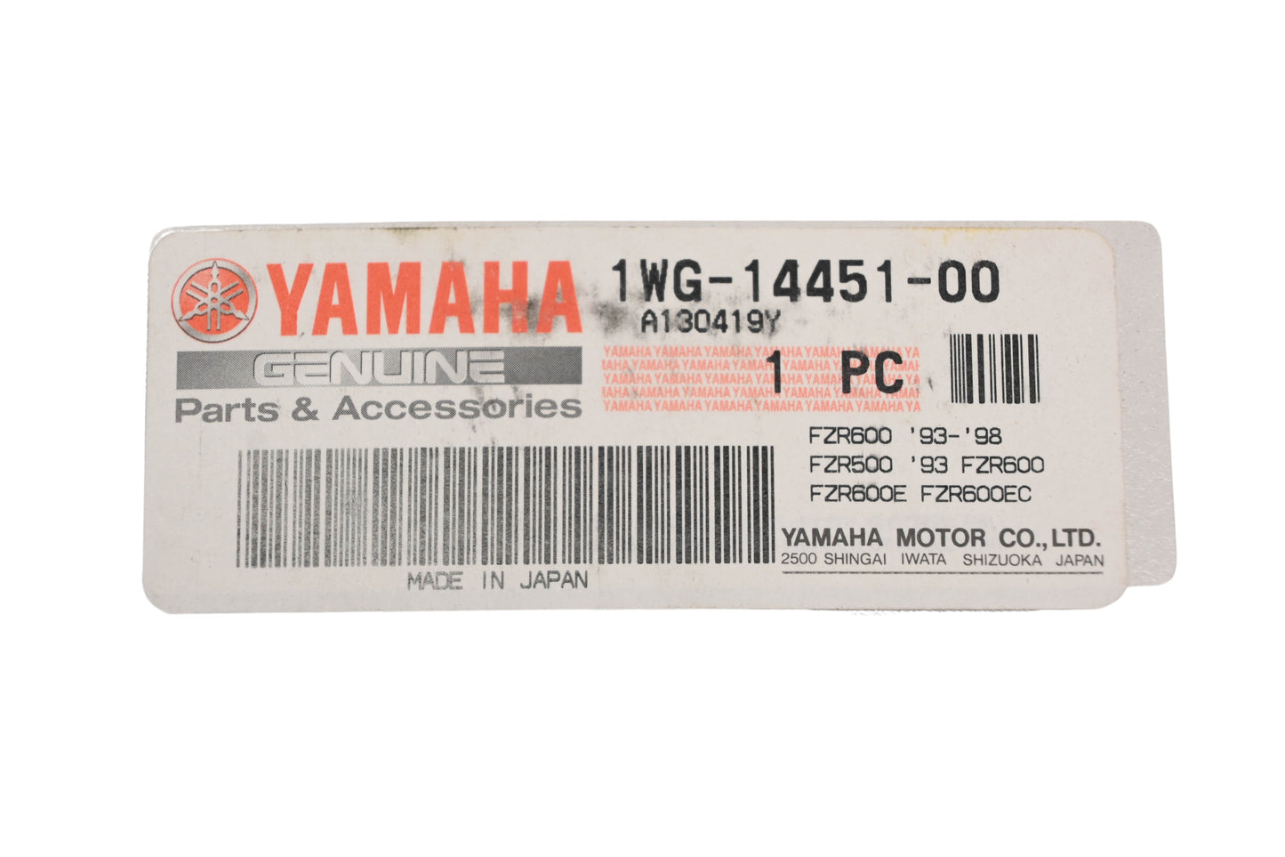 New OEM Yamaha 1WG-14451-00-00 Air Filter NOS