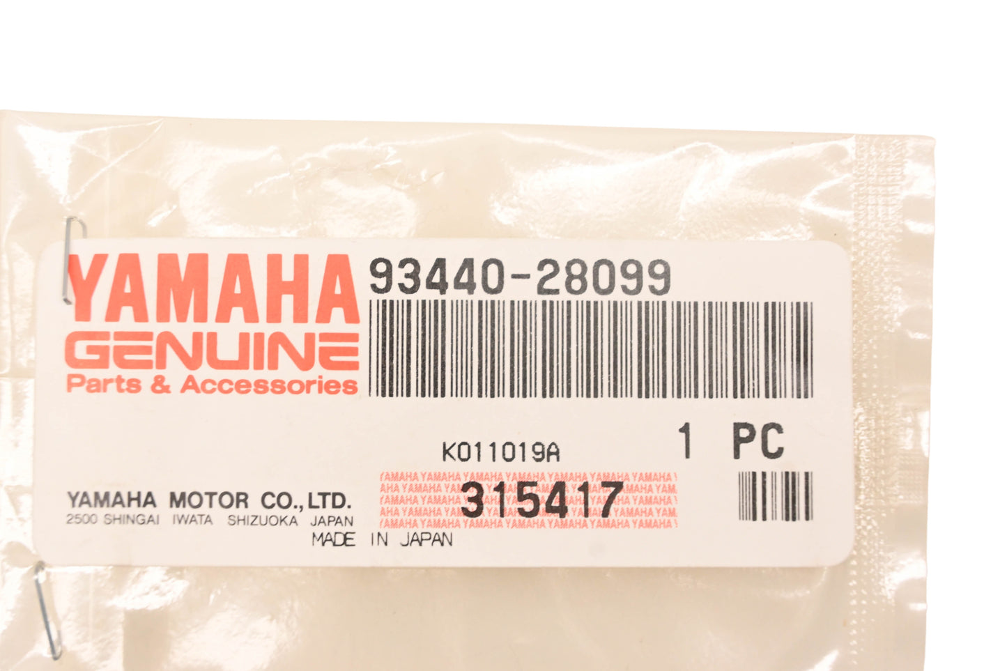 New OEM Yamaha 93440-28099-00 Outer Circlip NOS
