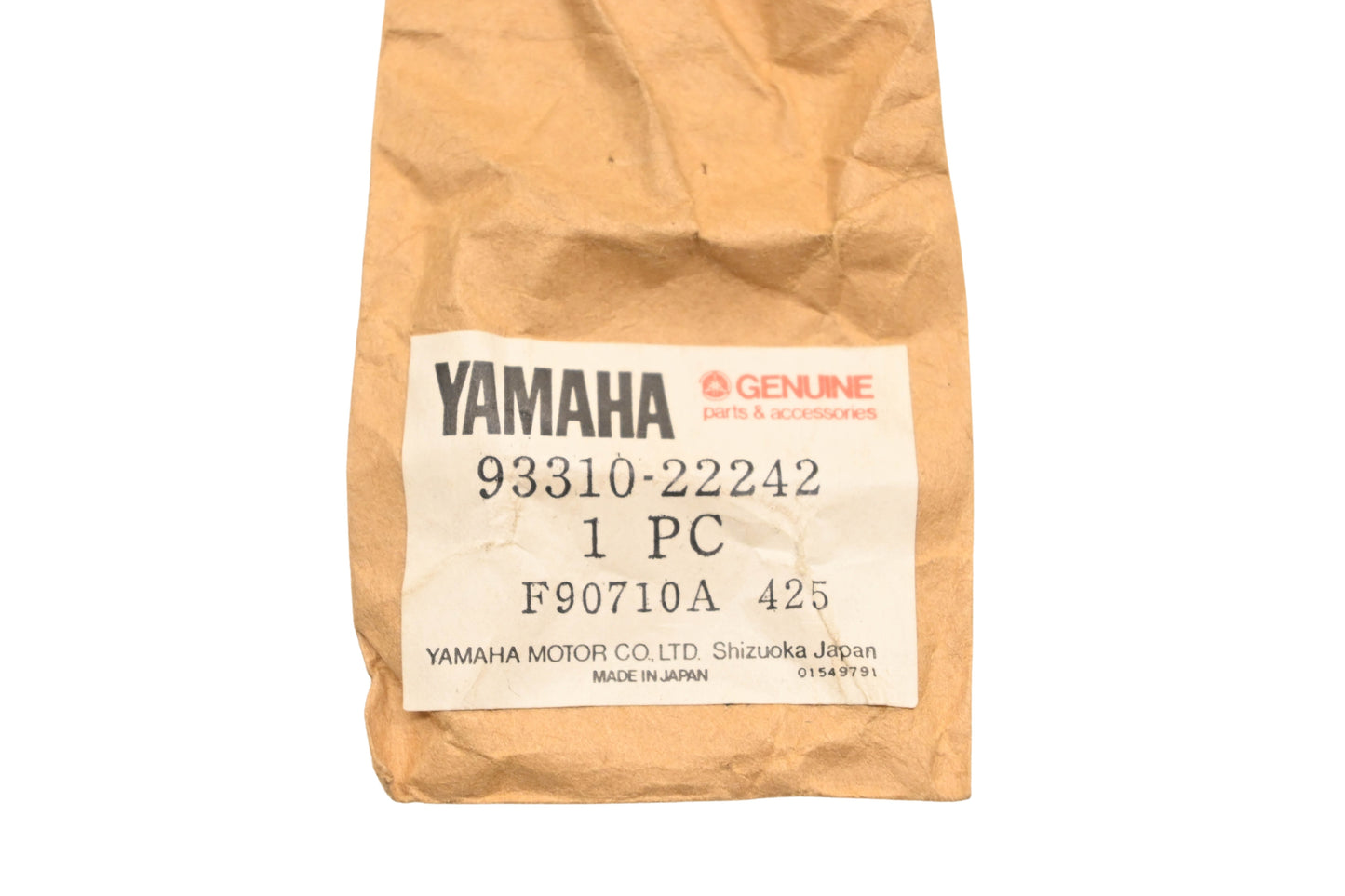 New OEM Yamaha 93310-22242-00 Bearing NOS