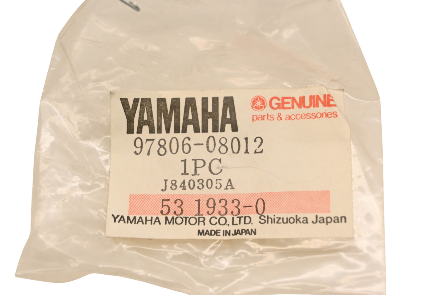 New OEM Yamaha 97806-08012-00 Black Pan Head Screw NOS