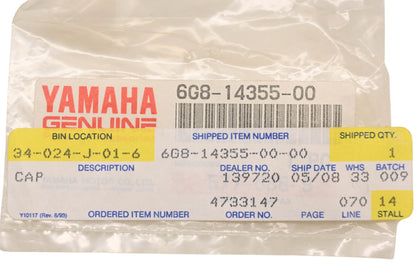 New OEM Yamaha 6G8-14355-00-00 Clear Cap NOS