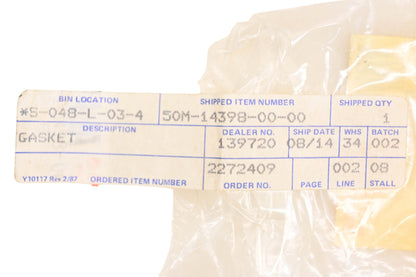 New OEM Yamaha 50M-14398-00-00 Gasket NOS