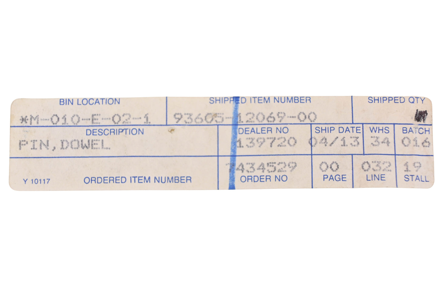 New OEM Yamaha 93605-12069-00 Dowel Pins Qty 3 NOS