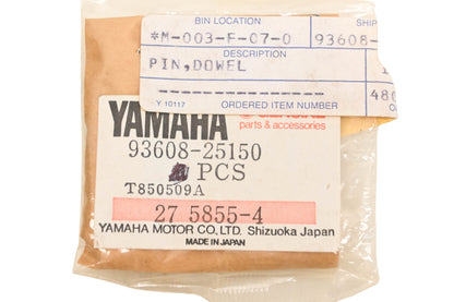 New OEM Yamaha 93608-25150-00 Dowel Pin NOS