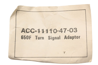 New OEM Yamaha ACC-11110-47-03 Turn Signal Adapter Bracket Kit NOS