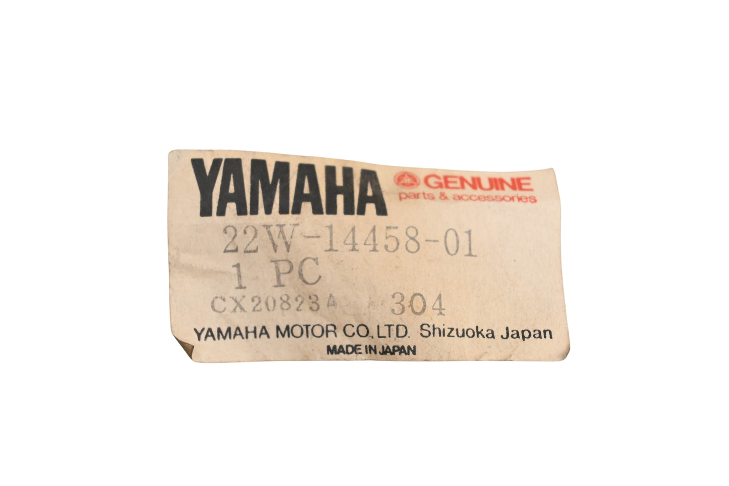 New OEM Yamaha 22W-14458-01-00 Air Cleaner Element Guide NOS