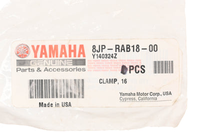 New OEM Yamaha 8JP-RAB18-00-00 Clamp #16 NOS