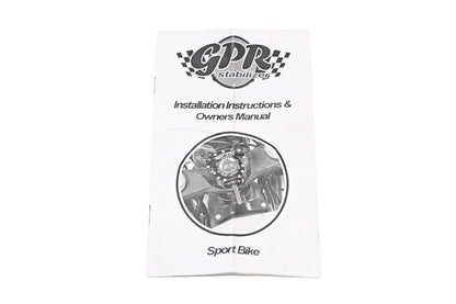 GPR RZ013-6 Black V4 Sport Bike Stabilizer Mount Kit NOS