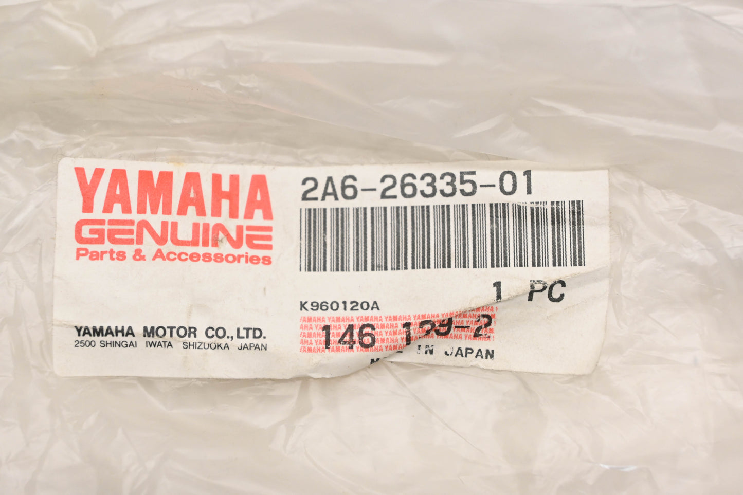 New OEM Yamaha 2A6-26335-01-00 Clutch Cable NOS