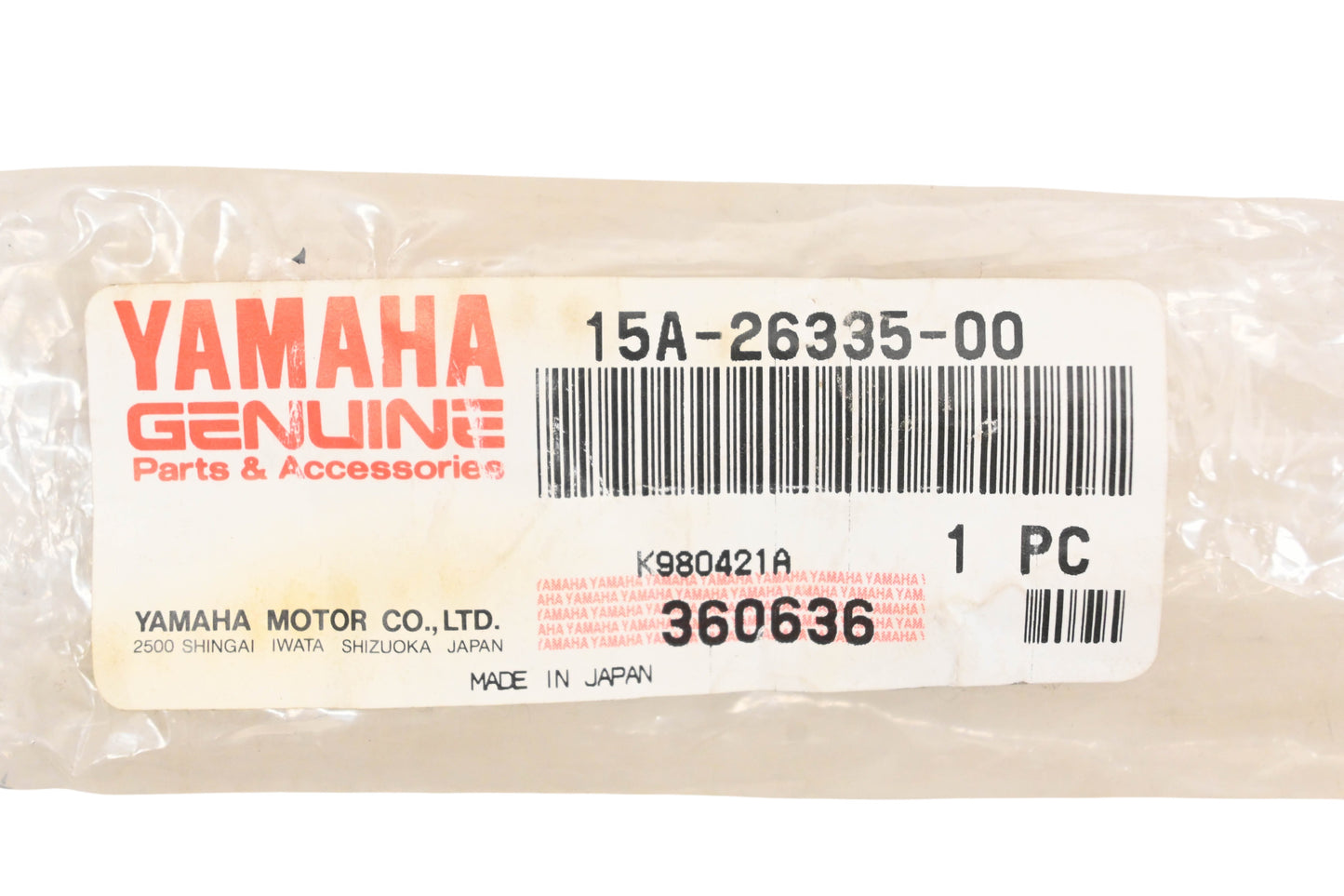 New OEM Yamaha 15A-26335-00-00 Clutch Cable NOS