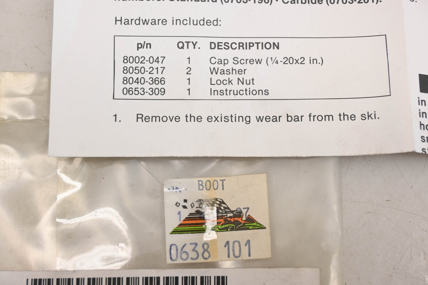 New OEM Arctic Cat 0638-101 Deep Snow Ski Boot Hardware Kit NOS
