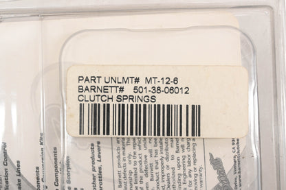 Barnett 501-38-06012, MT-12-6 Clutch Spring Kit NOS