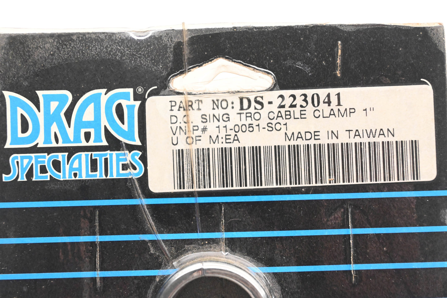 Drag Specialties DS-223041, 11-0051-DC1 Throttle Cable Clamp 1" NOS