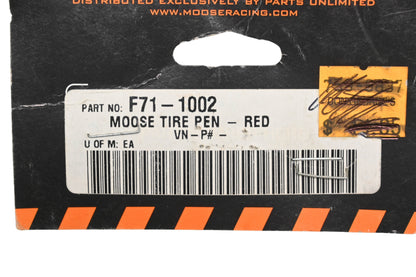 Moose Racing F71-1002 Red Tire Pen NOS