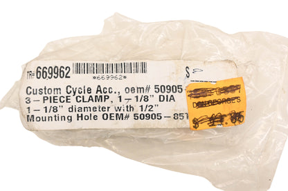 Custom Cycle 50905-85T 1-1/8" Clamp Kit NOS