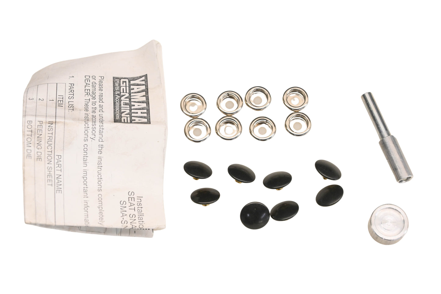 New OEM Yamaha SMA-SNAPS-00-KT Seat Snap Repair Kit NOS